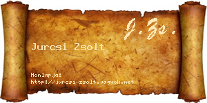 Jurcsi Zsolt névjegykártya